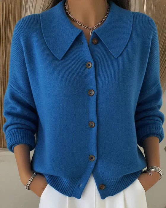 Rosa - Button Collar Cardigan