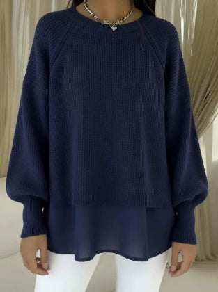 Adelyn - Layered Knit Sweater