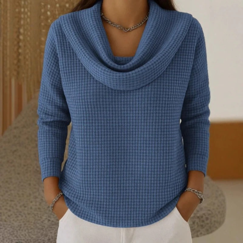 Dahlia - Textured Sweater with Collar